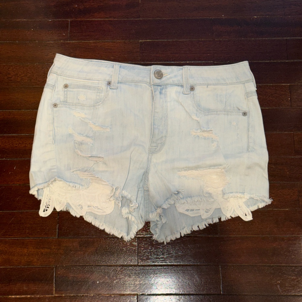 American Eagle Outfitters Light Wash Jean Shorts